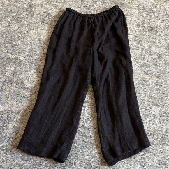 Lafayette 148 New York Pants - Lafayette 148 women’s size 8 Wide-Leg Linen Pants - chocolate brown - lined